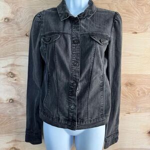 Ghosts & Angels Hot Topic Y2K Brand Black Denim Grunge Jacket M